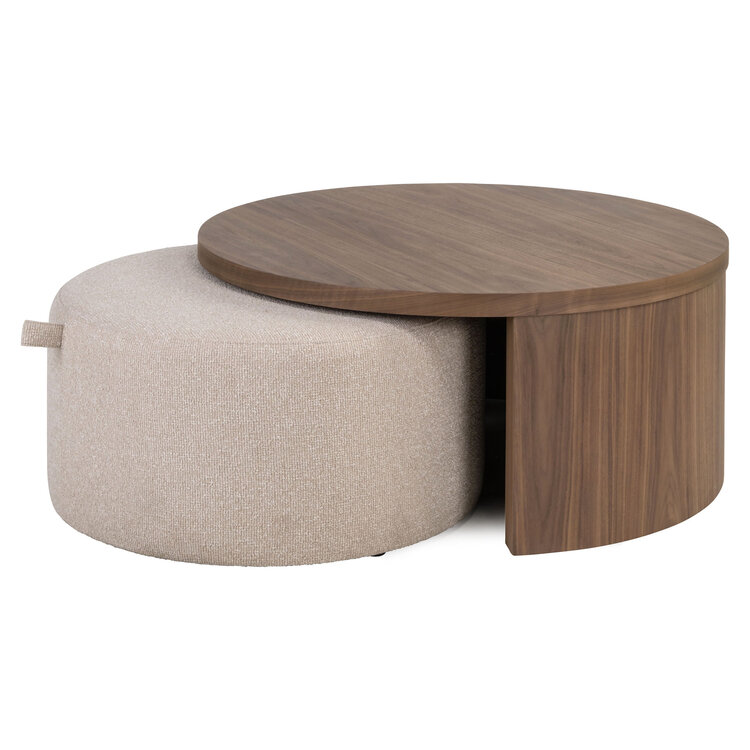 Richmond Interiors Salontafel Windsor Walnoot Fineer Set van 2
