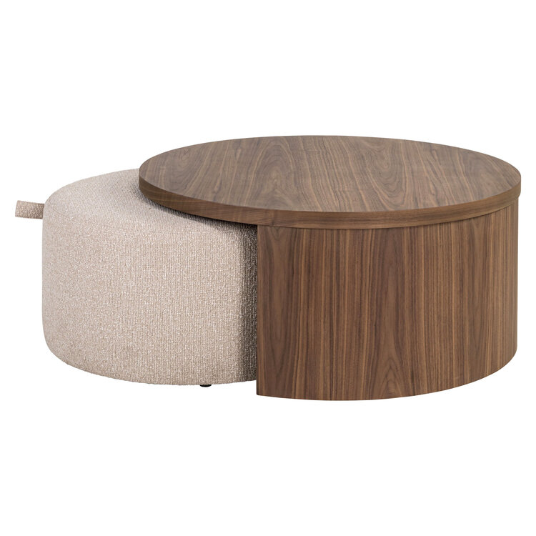 Richmond Interiors Salontafel Windsor Walnoot Fineer Set van 2