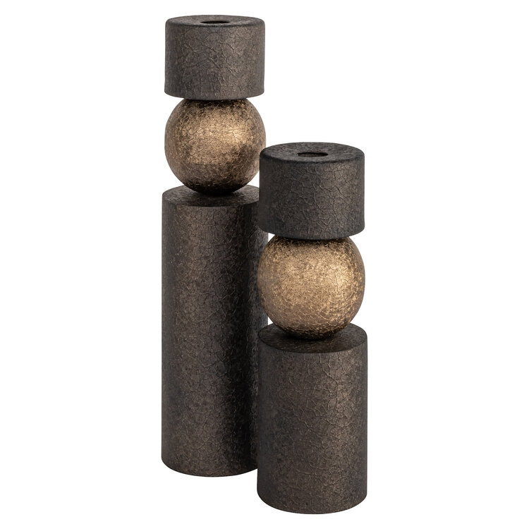 Richmond Interiors Kandelaar Hasley brass antique rond klein