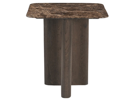Richmond Interiors Bijzettafel Castello Smoked charchoal eiken marmer