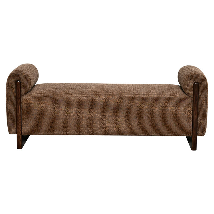 Richmond Interiors Bankje Winslov brown blockweave