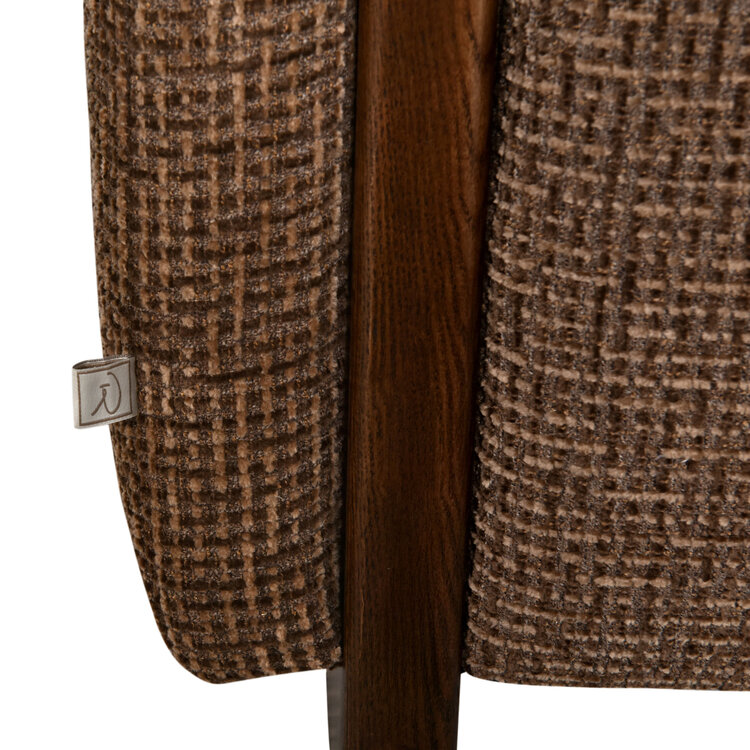 Richmond Interiors Bankje Winslov brown blockweave