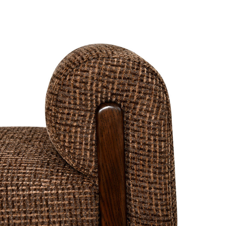 Richmond Interiors Bankje Winslov brown blockweave