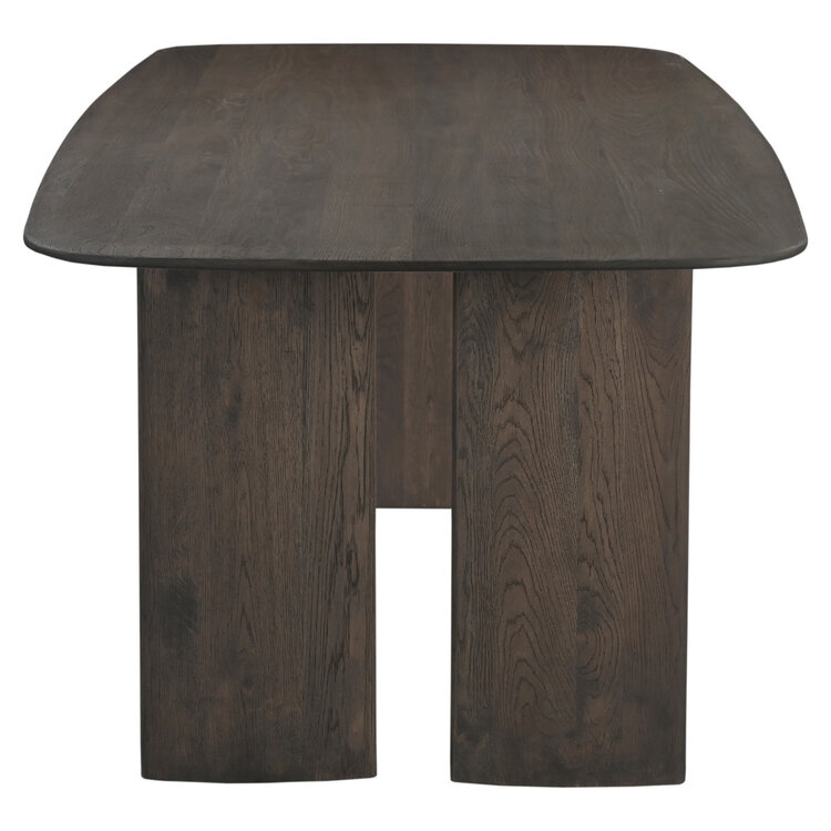 Richmond Interiors Eettafel Castello Smoked charchoal Eiken 230 cm