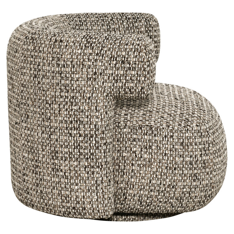 Richmond Interiors Lounge stoel Talley cobblestone draaibaar