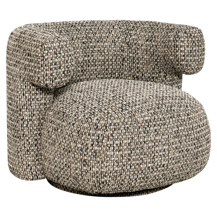 Richmond Interiors Lounge stoel Talley cobblestone draaibaar