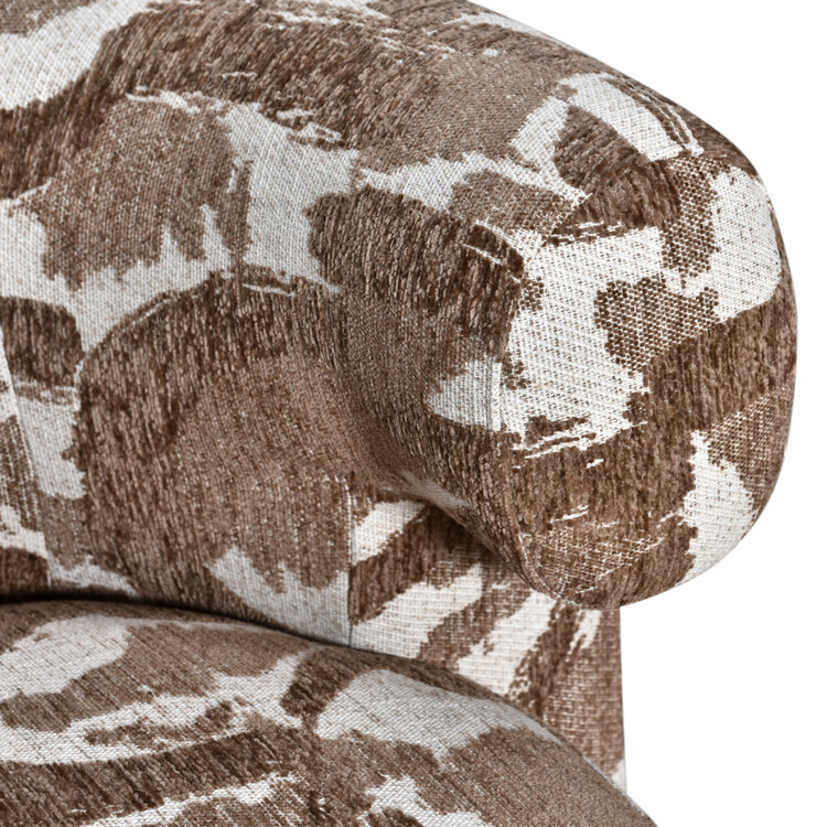 Richmond Interiors  Loungestoel Fauteuil Talley brown nature draaibaar
