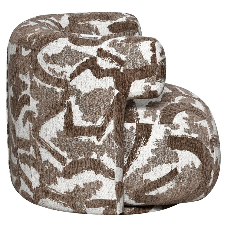 Richmond Interiors  Loungestoel Fauteuil Talley brown nature draaibaar