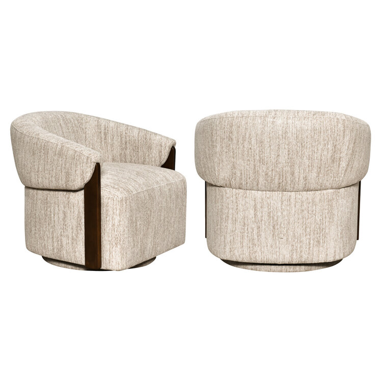 Richmond Interiors  Loungestoel Fauteuil Marina natural softweave draaibaar