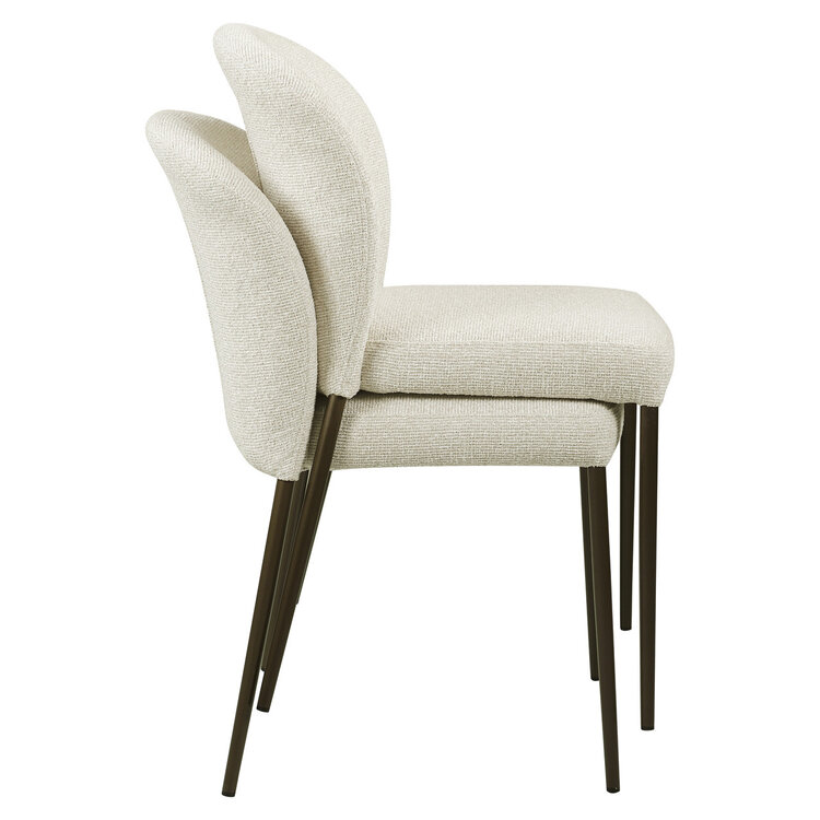 Richmond Interiors Eetkamerstoel Stacker biscotti Set van 2