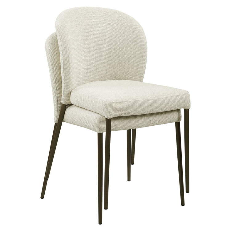 Richmond Interiors Eetkamerstoel Stacker biscotti Set van 2