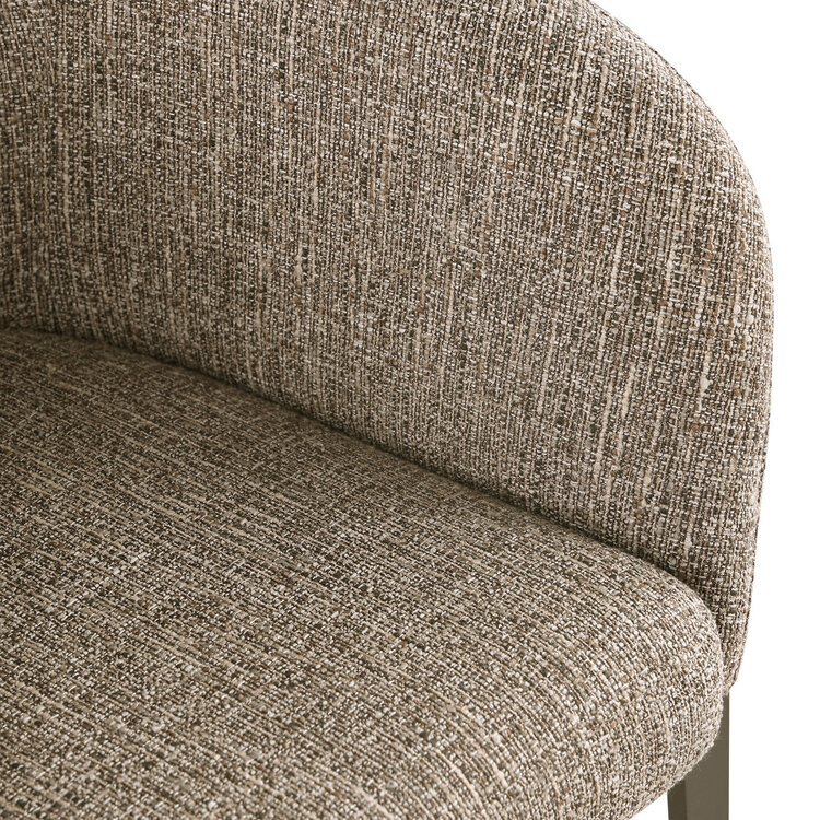 Richmond Interiors Eetkamerstoel Kenzi brown tweed