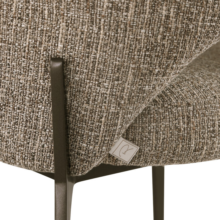 Richmond Interiors Eetkamerstoel Kenzi brown tweed