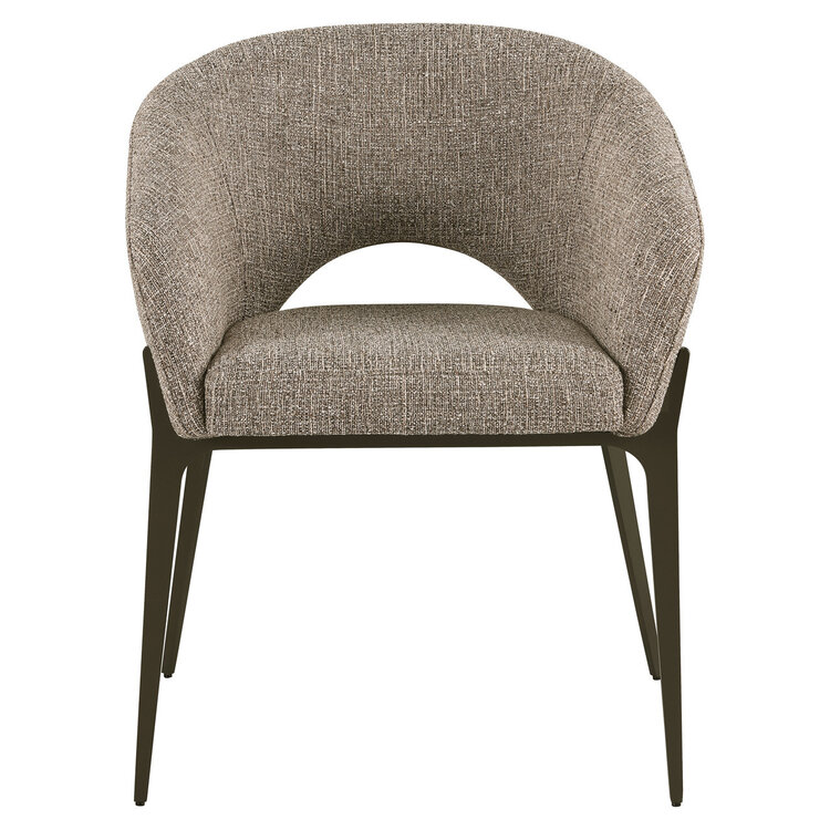 Richmond Interiors Eetkamerstoel Kenzi brown tweed
