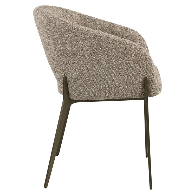 Richmond Interiors Eetkamerstoel Kenzi brown tweed