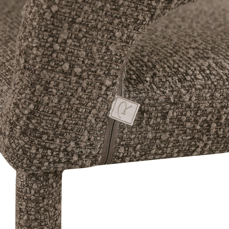 Richmond Interiors Eetkamerstoel Gia brown chunky