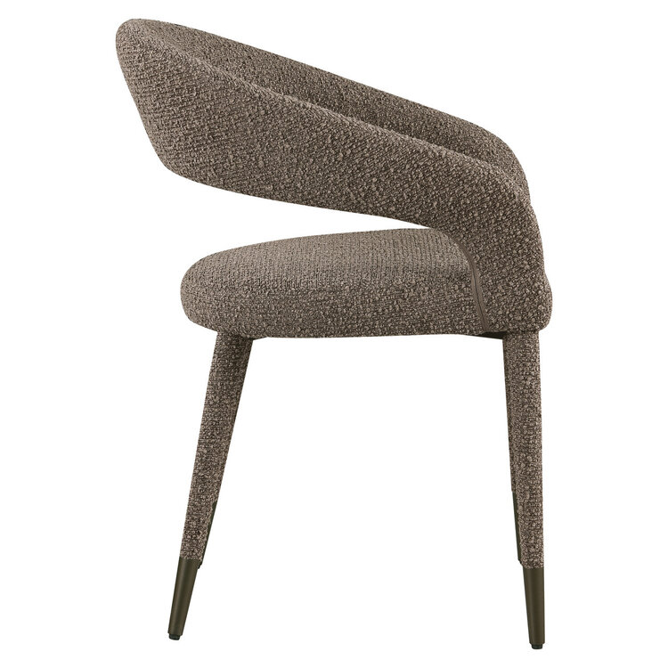 Richmond Interiors Eetkamerstoel Gia brown chunky
