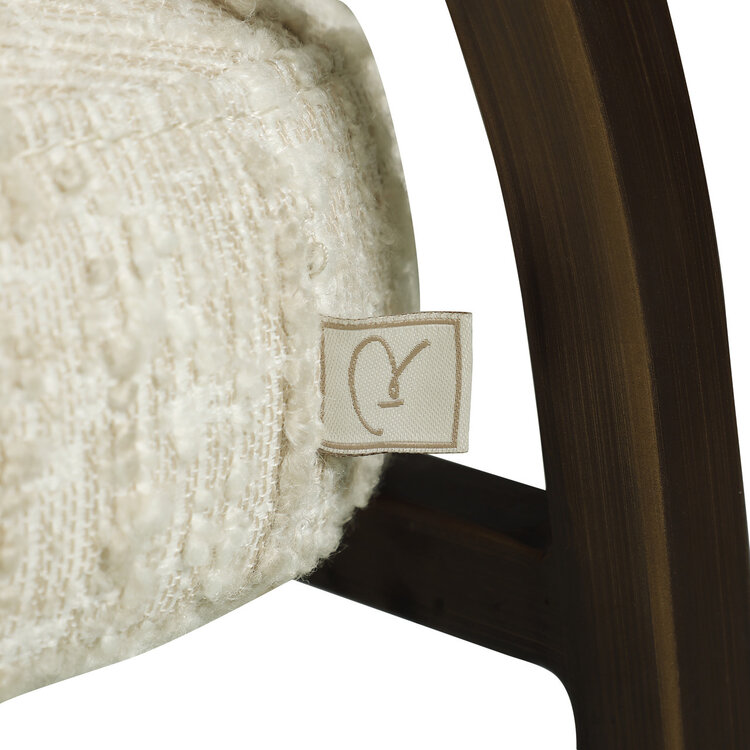 Richmond Interiors Eetkamerstoel Charda  beige angora