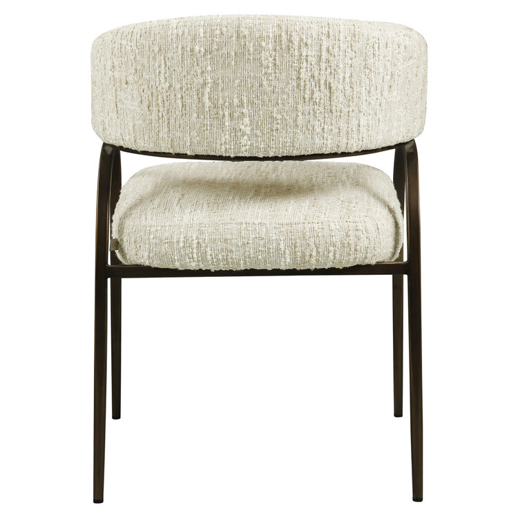 Richmond Interiors Eetkamerstoel Charda  beige angora