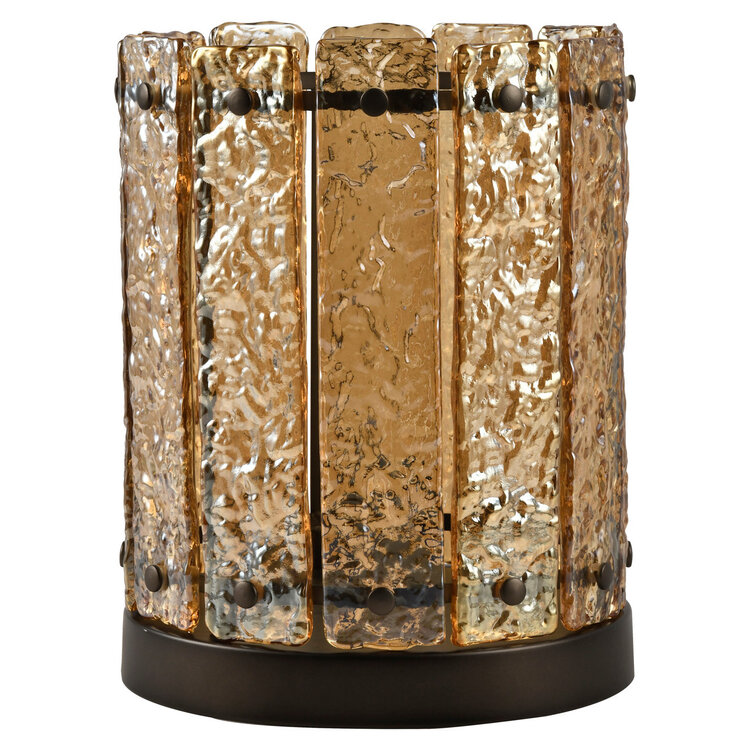 Richmond Interiors Windlicht Aura amber klein