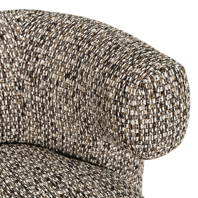 Richmond Interiors Lounge stoel Talley cobblestone draaibaar