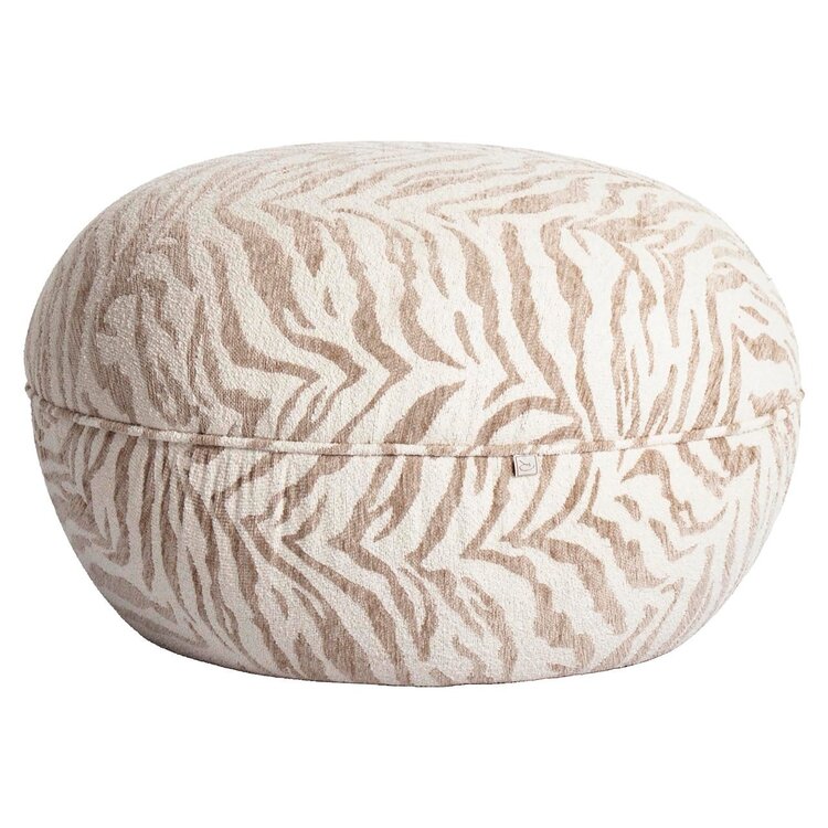 Richmond Interiors Poef voetenbankje Jace beige tiger