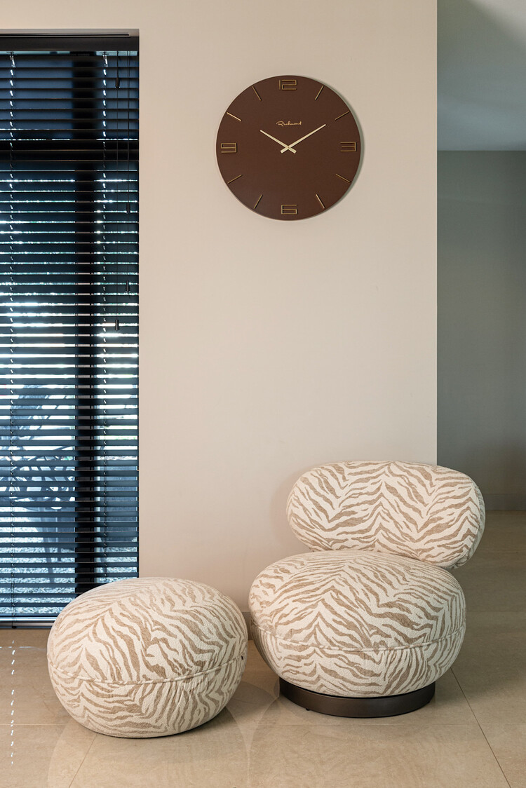 Richmond Interiors Poef voetenbankje Jace beige tiger