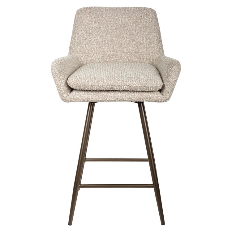 Richmond Interiors Counterstoel Linsey natural chunky Set van 2