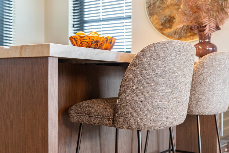 Richmond Interiors Counterstoel Pullitzer brown tweed