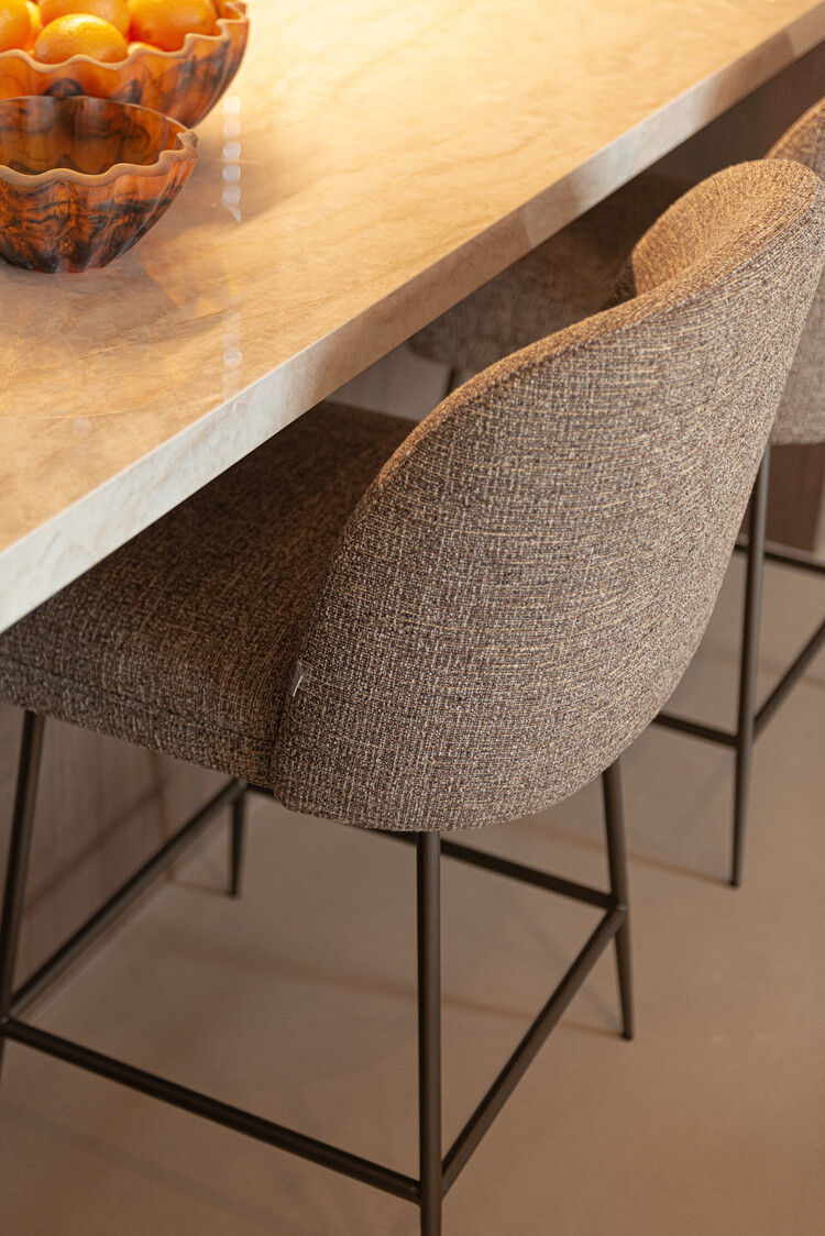 Richmond Interiors Counterstoel Pullitzer brown tweed