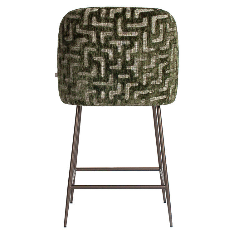 Richmond Interiors Counterstoel Pullitzer moss labyrinth