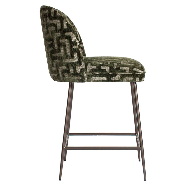 Richmond Interiors Counterstoel Pullitzer moss labyrinth