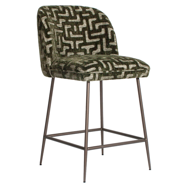 Richmond Interiors Counterstoel Pullitzer moss labyrinth