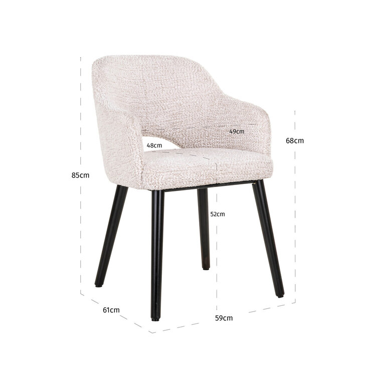 Richmond Interiors Eetkamerstoel Gianna customized