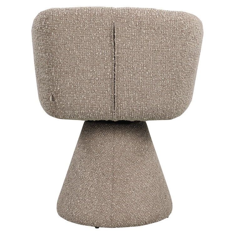 Richmond Interiors Eetkamerstoel Madeline mocca chunky draaibaar