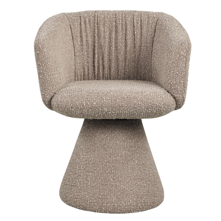 Richmond Interiors Eetkamerstoel Madeline mocca chunky draaibaar