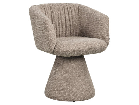 Richmond Interiors Eetkamerstoel Madeline mocca chunky draaibaar