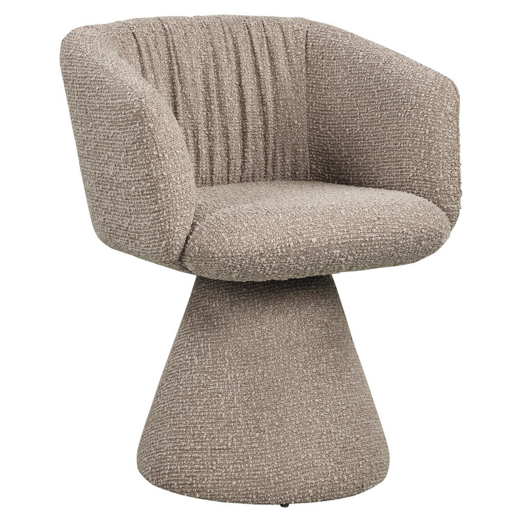 Richmond Interiors Eetkamerstoel Madeline mocca chunky draaibaar