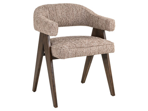 Richmond Interiors Eetkamerstoel Mori mocca linear