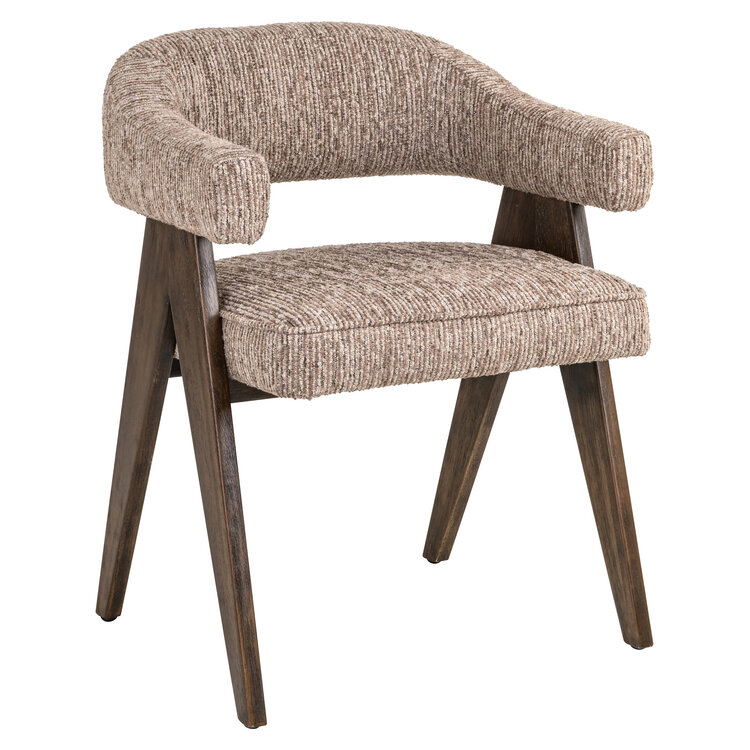 Richmond Interiors Eetkamerstoel Mori mocca linear