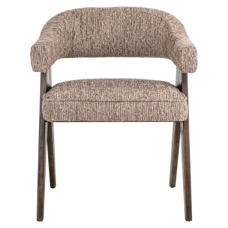 Richmond Interiors Eetkamerstoel Mori mocca linear