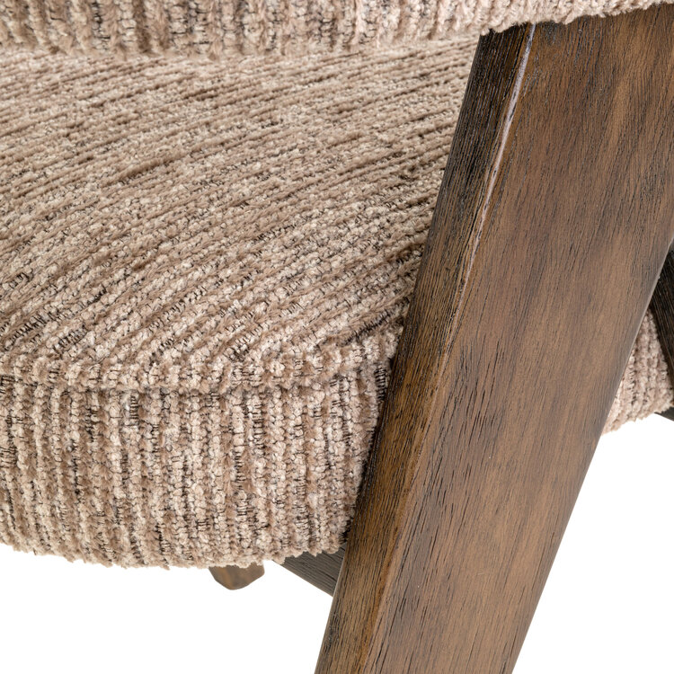 Richmond Interiors Eetkamerstoel Mori mocca linear