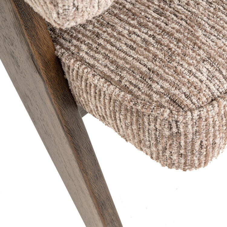 Richmond Interiors Eetkamerstoel Mori mocca linear