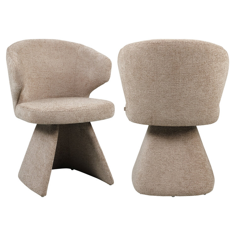 Richmond Interiors Eetkamerstoel Zenith mocca boldweave