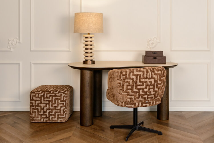 Richmond Interiors Tafellamp Blair Natural Travertine
