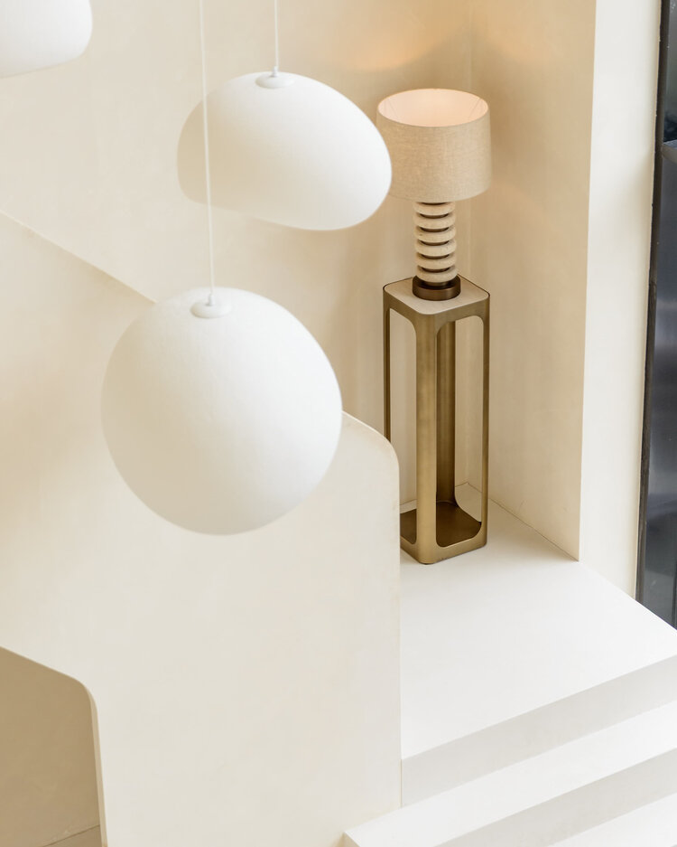 Richmond Interiors Tafellamp Blair Natural Travertine