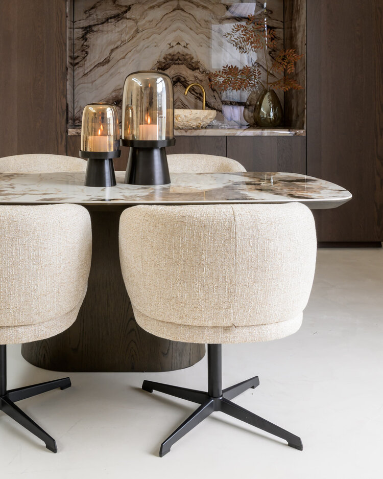 Richmond Interiors Windlicht Kate walnut klein