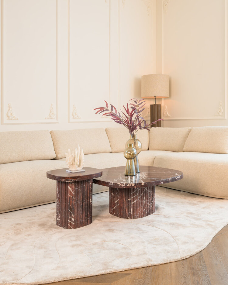 Richmond Interiors Vaas Sera Smoke Glas Rond Klein
