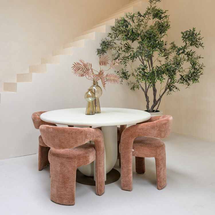 Richmond Interiors Vaas Sera Smoke Glas Rond Groot