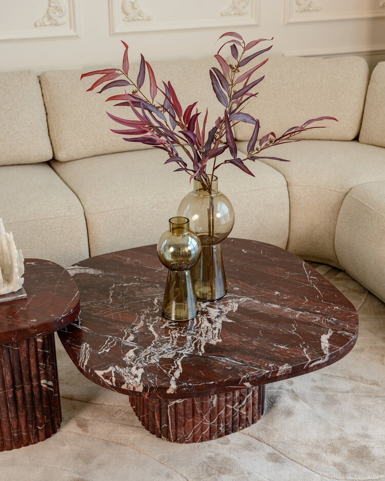 Richmond Interiors Vaas Sera Smoke Glas Rond Groot